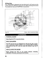 Preview for 64 page of Honda 2000 TRX350TE FourTrax 350 ES Owner'S Manual