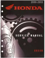 Предварительный просмотр 1 страницы Honda 2000 XR50R Service Manual