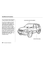 Предварительный просмотр 296 страницы Honda 2001 CR-V Owner'S Manual