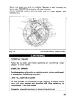 Preview for 70 page of Honda 2001 FOURTRAX 350 ES Owner'S Manual