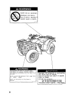 Предварительный просмотр 14 страницы Honda 2001 FourTrax 350 TRX350TM Owner'S Manual