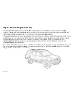 Предварительный просмотр 4 страницы Honda 2001 Passport Owner'S Manual