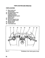 Предварительный просмотр 14 страницы Honda 2001 TRX 250 Fourtrax Recon Owner'S Manual