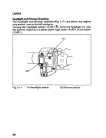 Предварительный просмотр 24 страницы Honda 2001 TRX 250 Fourtrax Recon Owner'S Manual