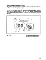 Предварительный просмотр 25 страницы Honda 2001 TRX 250 Fourtrax Recon Owner'S Manual