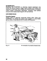 Предварительный просмотр 46 страницы Honda 2001 TRX 250 Fourtrax Recon Owner'S Manual