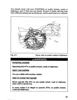 Предварительный просмотр 51 страницы Honda 2001 TRX 250 Fourtrax Recon Owner'S Manual