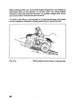 Предварительный просмотр 70 страницы Honda 2001 TRX 250 Fourtrax Recon Owner'S Manual