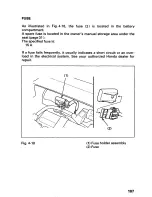 Предварительный просмотр 111 страницы Honda 2001 TRX 250 Fourtrax Recon Owner'S Manual