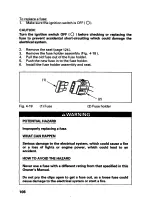 Предварительный просмотр 112 страницы Honda 2001 TRX 250 Fourtrax Recon Owner'S Manual