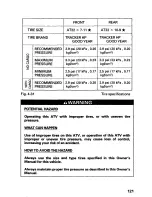 Предварительный просмотр 125 страницы Honda 2001 TRX 250 Fourtrax Recon Owner'S Manual