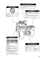 Предварительный просмотр 15 страницы Honda 2001 TRX 350FE Fourtrax 350 4x4 ES Owner'S Manual