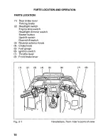 Предварительный просмотр 16 страницы Honda 2001 TRX 350FE Fourtrax 350 4x4 ES Owner'S Manual