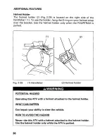 Предварительный просмотр 44 страницы Honda 2001 TRX 350FE Fourtrax 350 4x4 ES Owner'S Manual