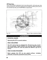 Предварительный просмотр 64 страницы Honda 2001 TRX 350FE Fourtrax 350 4x4 ES Owner'S Manual