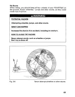 Предварительный просмотр 69 страницы Honda 2001 TRX 350FE Fourtrax 350 4x4 ES Owner'S Manual