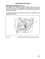 Предварительный просмотр 101 страницы Honda 2001 TRX 350FE Fourtrax 350 4x4 ES Owner'S Manual