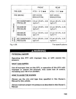 Предварительный просмотр 149 страницы Honda 2001 TRX 350FE Fourtrax 350 4x4 ES Owner'S Manual