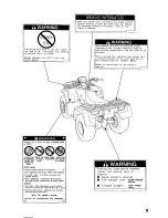 Предварительный просмотр 13 страницы Honda 2001 TRX 450ES Fourtrax Foreman Owner'S Manual