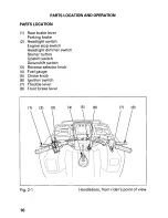 Предварительный просмотр 14 страницы Honda 2001 TRX 450ES Fourtrax Foreman Owner'S Manual