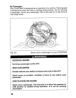 Предварительный просмотр 60 страницы Honda 2001 TRX 450ES Fourtrax Foreman Owner'S Manual