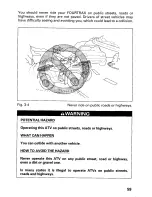 Предварительный просмотр 63 страницы Honda 2001 TRX 450ES Fourtrax Foreman Owner'S Manual