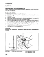 Предварительный просмотр 116 страницы Honda 2001 TRX 450ES Fourtrax Foreman Owner'S Manual