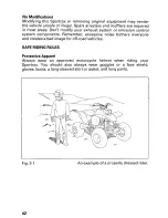 Предварительный просмотр 48 страницы Honda 2001 TRX400EX Sportrax 400EX Owner'S Manual