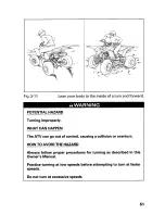 Предварительный просмотр 67 страницы Honda 2001 TRX400EX Sportrax 400EX Owner'S Manual