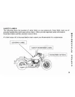 Предварительный просмотр 17 страницы Honda 2001 VT750C3 Owner'S Manual