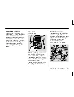 Предварительный просмотр 76 страницы Honda 2002 Passport Owner'S Manual