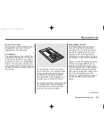 Preview for 78 page of Honda 2002 RL Owner'S Manual