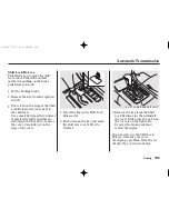 Предварительный просмотр 198 страницы Honda 2002 RL Owner'S Manual