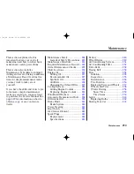 Предварительный просмотр 216 страницы Honda 2002 RL Owner'S Manual