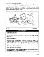 Предварительный просмотр 67 страницы Honda 2002 TRX350FE Fourtrax 350 4x4 ES Owner'S Manual