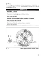 Предварительный просмотр 69 страницы Honda 2002 TRX350FE Fourtrax 350 4x4 ES Owner'S Manual