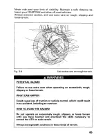 Предварительный просмотр 71 страницы Honda 2002 TRX350FE Fourtrax 350 4x4 ES Owner'S Manual