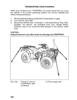 Предварительный просмотр 158 страницы Honda 2002 TRX350FE Fourtrax 350 4x4 ES Owner'S Manual