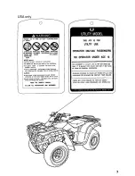 Предварительный просмотр 13 страницы Honda 2002 TRX350FM Fourtrax 350 4x4 Owner'S Manual