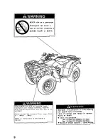 Предварительный просмотр 14 страницы Honda 2002 TRX350FM Fourtrax 350 4x4 Owner'S Manual