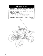 Preview for 14 page of Honda 2002 TRX400EX Sportrax Owner'S Manual