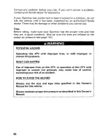 Preview for 42 page of Honda 2002 TRX400EX Sportrax Owner'S Manual