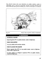 Preview for 53 page of Honda 2002 TRX400EX Sportrax Owner'S Manual