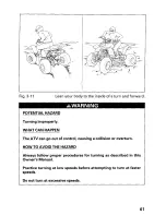 Preview for 67 page of Honda 2002 TRX400EX Sportrax Owner'S Manual