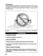 Предварительный просмотр 62 страницы Honda 2002 TRX450FE Fourtrax Foreman FE Owner'S Manual