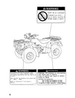 Preview for 14 page of Honda 2002 TRX450FM FourTrax Foreman FM Owner'S Manual