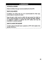 Preview for 49 page of Honda 2002 TRX450FM FourTrax Foreman FM Owner'S Manual