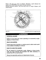 Preview for 69 page of Honda 2002 TRX450FM FourTrax Foreman FM Owner'S Manual