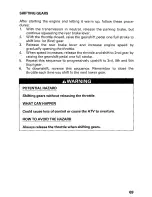 Preview for 75 page of Honda 2002 TRX450FM FourTrax Foreman FM Owner'S Manual