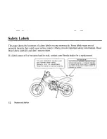 Предварительный просмотр 22 страницы Honda 2002 XR100R Owner'S Manual